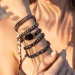 Pulsera del vigor y la fuerza con ónix negro