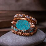 Pulsera de la calma de la mar con jaspe oceánico