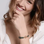 Pulsera del Árbol de la Vida de jaspe africano