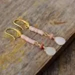 Comprar pendientes boho con turquesa, jaspe y piedras naturales