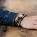 Pulsera de la comunicación y la autoestima con piedras naturales