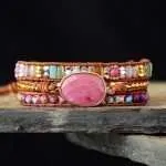 Comprar pulsera de jaspe y piedras naturales para mujer. Pulsera zen energética y boho.