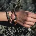 Pulsera de la armonización interior con rodocrosita