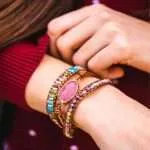 Pulsera de la armonización interior con rodocrosita