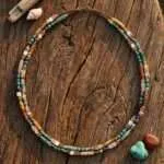 Collar de la Buena Fortuna con Piedras Semipreciosas — Doble Hilo