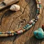 Collar de la Buena Fortuna con Piedras Semipreciosas — Doble Hilo