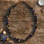 Collar de la Buena Fortuna con Piedras Semipreciosas — Doble Hilo