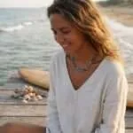 Collar de la Buena Fortuna con Piedras Semipreciosas — Doble Hilo