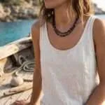 Collar de la Buena Fortuna con Piedras Semipreciosas — Doble Hilo