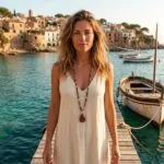 Collar Largo Boho con Gran Colgante de Jaspe Red Creek