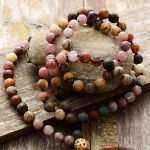 Collar de la meditación y el yoga de jaspe y ónix