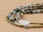 Collar de Ranakpur con ónix y piedras naturales de la India