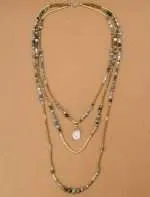 Collar de Ranakpur con ónix y piedras naturales de la India