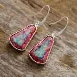 Pendientes de la claridad de jaspe imperial
