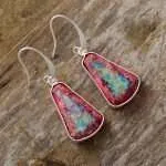 Pendientes de la claridad de jaspe imperial