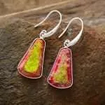 Pendientes de la claridad de jaspe imperial