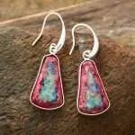 Pendientes de la claridad de jaspe imperial