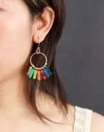Pendientes del equilibrio de los 7 chakras - Jaspe