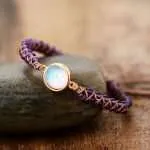 Pulsera de la amistad para yoga con piedras semipreciosas