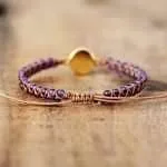 Pulsera de la amistad para yoga con piedras semipreciosas