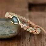 Pulsera de la amistad para yoga con piedras semipreciosas