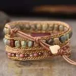 Pulsera del amor y del chakra del corazón de rodonita