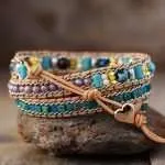 Pulsera del eterno pensamiento luminoso con ópalo