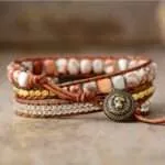 Pulsera de la fortaleza del cosmos de turquesa