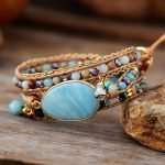 Pulsera de la satisfacción con uno mismo de amazonita