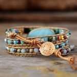 Pulsera de la satisfacción con uno mismo de amazonita