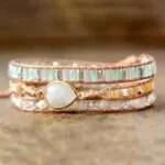 Pulsera del templo de las estrellas de labradorita