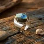 Anillo Boho con Labradorita Natural | Intuición y Protección
