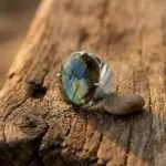 Anillo Boho con Labradorita Natural | Intuición y Protección