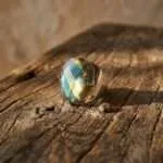 Anillo Boho con Labradorita Natural | Intuición y Protección