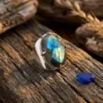 Anillo Boho con Labradorita Natural | Intuición y Protección