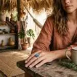Anillo Boho con Labradorita Natural | Intuición y Protección