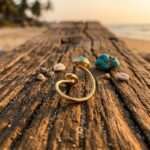 Anillo de la sintonía espiritual con turquesa