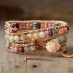 Pulsera de la autoaceptación y amor a uno mismo de cuarzo rosa