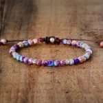 Pulsera del farolillo luminoso de jaspe