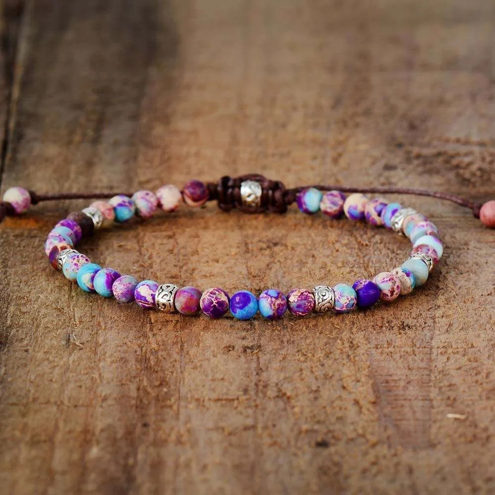 Pulsera del farolillo luminoso de jaspe Pulsera del farolillo luminoso de jaspe