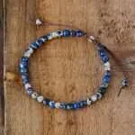 Pulsera del farolillo luminoso de jaspe
