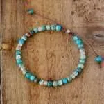Pulsera del farolillo luminoso de jaspe