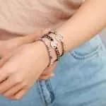 Pulsera del farolillo luminoso de jaspe