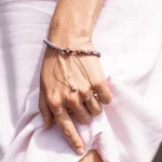 Pulsera del farolillo luminoso con piedra de jaspe