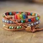 Pulsera de la superación con corazón de jaspe