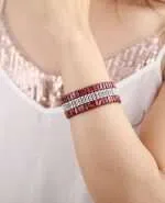 Brazalete del equilibrio del ying y el yang con piedras de jaspe