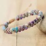 Pulsera de la relajación con piedras de jaspe