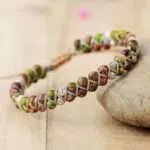 Pulsera de la relajación con piedras de jaspe