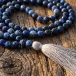 Collar Japa Mala de 108 cuentas con piedras de sodalita