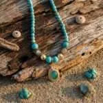 Collar Envolvente Laguna con Piedras de Turquesa y Labradorita